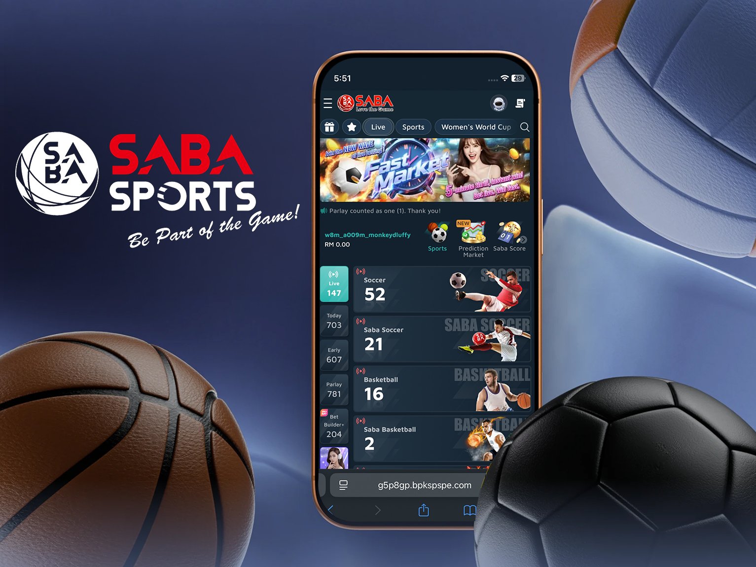 Saba Sports app preview