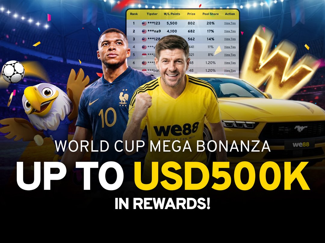 WE88 x FIFA World Cup 26 Mega Bonanza